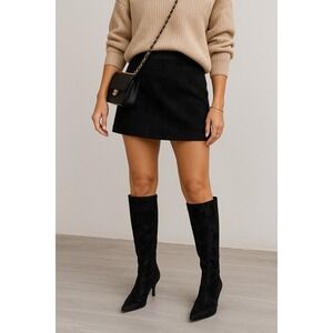 Elegant Black Knee-High Boots